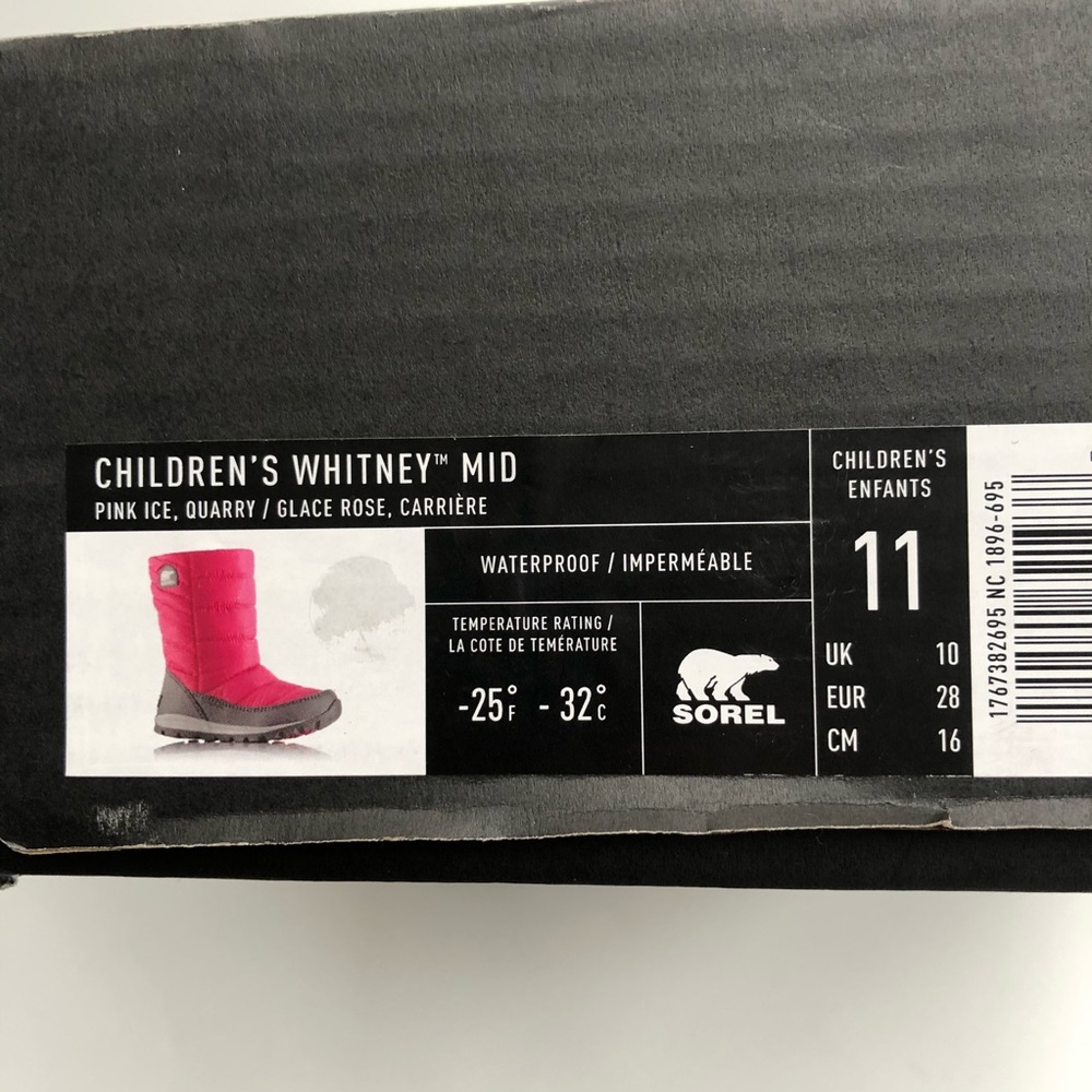 Sorel “Children’s Whitney Mid” boots - Picture 7 of 7